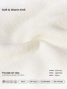 GLOWMODE 滑雪系列 Frosty Flex 保暖舒适仿羊毛刺绣徽标滑雪帽户外度假秋冬雪地日常运动服 - 米白色 - 查看 3