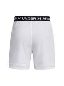 Under Armour 男士字母图案运动短裤 - 白色 - 查看 2