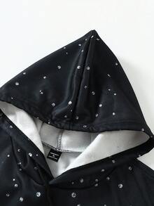 Manfinity Hypemode Men's Casual Slogan Graphic Drawstring Hoodie And Pants Set, Autumn - Multicolor - View 4