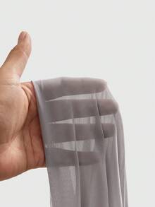 ROMWE Avant Áo yếm hở lưng cổ khoét sâu đính sequin Y3K (có lót áo hai dây), phong cách đường phố - Xám - Xem 5
