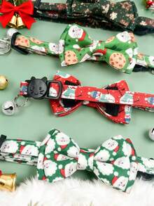 PETSIN 1 pieza Corbata de Navidad para mascotas, Collar para mascotas, Circunferencia de cuello ajustable, Collar para gatos, Collar para perros, Accesorios para mascotas, Suministros para mascotas
