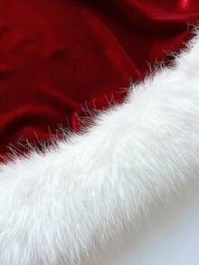 Viva Relle Bộ 2 món đồ dự tiệc Giáng sinh gợi cảm không tay cỡ lớn - Đỏ và trắng - Xem 7