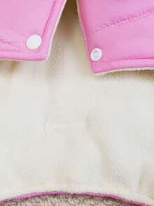 PETSIN Cuddly Thick Pet Jumpsuit – Cute Four-Legged Fleece Pajamas For Small Dogs & Cats, Cozy Autumn/Winter Outfit For Play And Relaxation - Pink - View 5