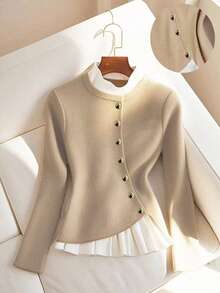 Franclia Women's Solid Color Elegant Contrast Color Long Sleeve T-Shirt, Autumn,Fall Clothes For Women,Casual Tops Women Casual Women Outfits Women's Country Clothing Winter Clothes For Women Halloween Costumes Christmas Women's Clothin Autumn Fall Clothes For Women Autumn Clothes Fall Outfits For Women Autumn Outfits For Women Fall Clothes Autumn Women Fall Women Clothes Fall T-Shirt For Women