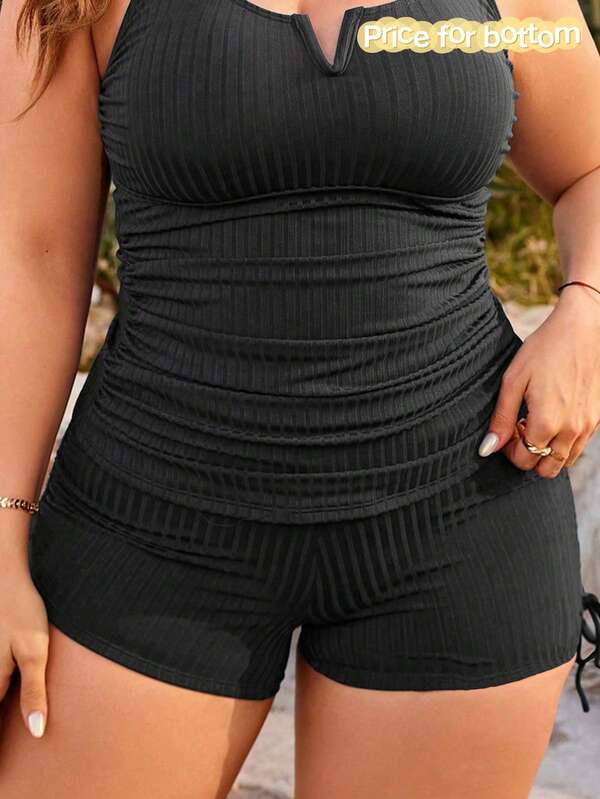 Swim Lushoire Bottom de natación diaria simple y suave para mujer de talla grande en unicolor