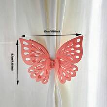 Joivida 1pc Butterfly Shape Curtain - Home Living Room Bedroom Room Curtain Fixer, Bedroom And Living Room Decor Accessory, Home Decor Good Bow Curtain,Christmas, Valentine's Day - Multicolor - View 11