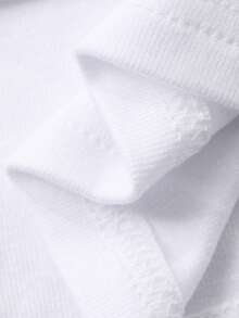 DAZY T-shirt casual court ajusté à encolure ronde, manches courtes, avec nœud à l'épaule pour femmes, style Y2K