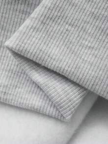 DAZY 男士宽松字母图案连帽衫，休闲街头风格，保暖内衬，适合秋冬季 - 灰色 - 查看 7