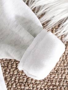 SHEIN Baby Boys Cute Animal Pattern Thermal Lined Crew Neck Sweatshirt, Comfortable Versatile Casual Basic Graphic Pullover Top, Suitable For Indoor, Outdoor, Daily Wear, Sports, Play, Party, Photography, Holidays In Autumn/Winter Baby Boy Sweatshirt Baby Cartoon Clothes - Light Grey - View 6