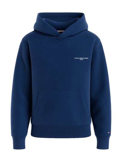 Tommy Hilfiger Signature Tape Logo Unisex Hoody Dark Blue