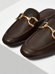 MOTF PREMIUM LADIES COMFORTABLE FLAT CASUAL SLIP-ON SHOES, FOR NEW YEAR HOLIDAY, SPRING SHOES SPRING BREAK EASTER FOR CHRISTMAS - Coffee Brown - View 5