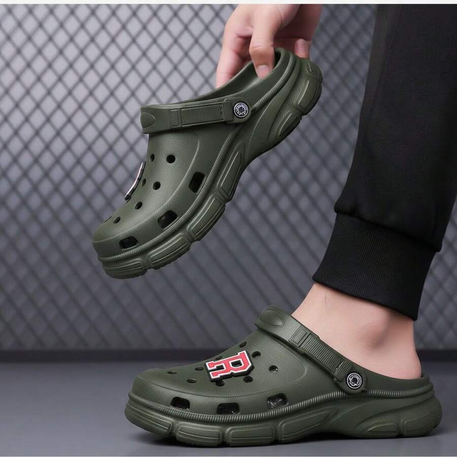 Men Clogs - Militaire verte - Voir 1