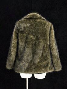 Sunspun Casual Loose Cropped Jacket - Mustard Yellow - View 2