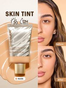 SHEGLAM Dew & Done Skin Tint With Spf20-Nude Brand Beauty Makeup Face Paint Cosmetic For Women Girls Perfect For Fall Winter Ideal For Y2K Fancy Fashion Suitable For Birthday Christmas Present Party Ready Best Color - Nude - View 1