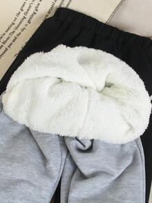 2 件装男童保暖内衬裤，面料柔软舒适，秋冬 - 彩色 - 查看 7