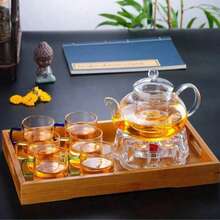 1pc 14cm Diameter Crystal Glass Tea Warmer Base Back To School