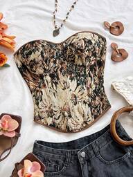 Soleia Women's Casual Vacation Western Beach Wedding Guest Attire Back To School Brunch Graduation St. Patrick's Day Spring Break Easter Music Festival Elegant Bohemian Tropical Vintage Bow Knot Front Camisole Top For Autumn/Winter