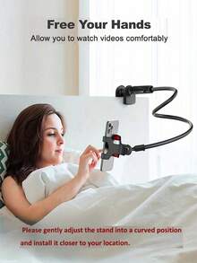 1 Giá đỡ điện thoại xoay 360°, giá đỡ điện thoại thông minh cổ ngỗng có thể điều chỉnh đa năng, giá đỡ điện thoại di động trên cao, giá đỡ kẹp đôi, tương thích với điện thoại di động 4-7'', giữ cổng sạc, phù hợp với nhiều tình huống khác nhau, chẳng hạn như phòng khách, phòng ngủ, nhà bếp, nhà vệ sinh, v.v. và cũng là lựa chọn hoàn hảo để làm quà tặng. - Nhiều màu - Xem 1