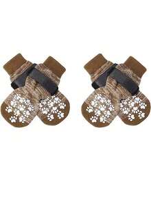 PETSIN 1 Pair Of Pet Socks Foot Cover, Cat And Dog Socks, Outdoor Anti-Skid Waterproof Shoes Socks, Pet Supplies