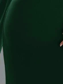 Aloruh Women's Solid Color Asymmetric Neckline Fitted Elegant Dress,Wedding Guest Dress Women,Dresses For Women Elegant,New Year Dress ,Elegant Party Dresses,Dresses For Women Elegant