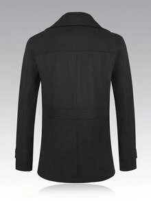 Manfinity Homme 大码男士纯色长袖休闲大衣，秋冬