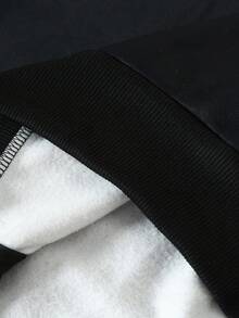 Manfinity Hypemode Men's Casual Slogan Graphic Drawstring Hoodie And Pants Set, Autumn - Multicolor - View 8