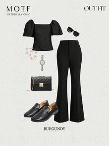 MOTF PREMIUM SQUARE TOE COMFORTABLE WOMEN'S FLAT SHOES, FOR SORCERESS NEW YEAR HOLIDAY, SPRING SHOES SPRING BREAK EASTER FOR CHRISTMAS - Black - View 11