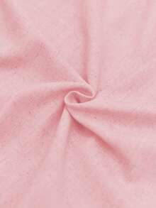 Aalyst Đầm dài cổ chữ V không tay màu trơn chất lượng cao dành cho nữ có dây buộc eo, khoen chữ D, túi, vải lanh dáng rộng cho công sở và kỳ nghỉ mùa xuân/hè - Màu Hồng baby - Xem 3