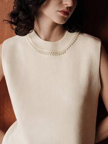 Uhlyne Women's Sweater Vest - Apricot - View 8