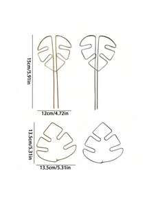 1/3/5 Reusable Metal Climbing Plant Stem Support Stakes – Unique-Designed Plant Stakes, Garden Decoration & Accessory, Flower Pot Ornament, Indoor Plant Trellis, Ideal For Plant Healthy Growth - Multicolor - View 6