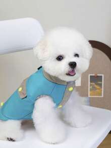 PETSIN 舒适秋冬宠物背心——可爱、透气、易穿，适合小型犬、猫咪和其他小型宠物，非常适合日常室内外穿着。 - 藍色 - 查看 5
