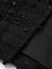Dazy-Less Women's Loose Fit Jacket, Casual Business Style For Office Wear, Autumn/Winter - Black - View 8