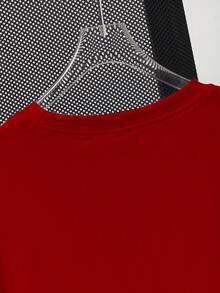 Manfinity Homme Men's Plus Casual Short Sleeve Santa Claus Graphic T-Shirt, Christmas - Multicolor - View 3