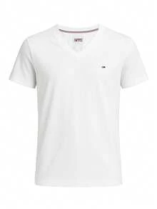 Tommy Hilfiger Men's V-Neck T-Shirt Classic White - White - View 4