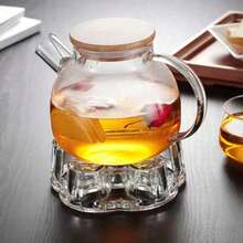 1pc 14cm Diameter Crystal Glass Tea Warmer Base Back To School