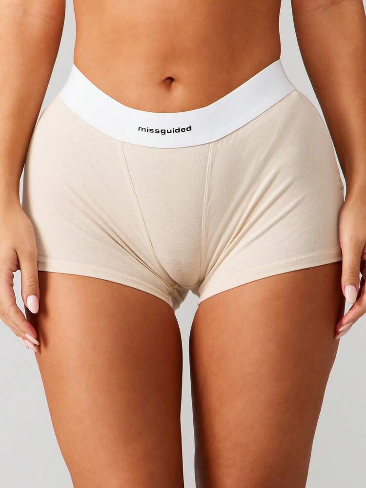MISSGUIDED Boyshort Underwear With Contrast Waistband