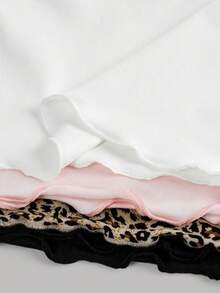 SHEIN 4 Stücke/Set Lässig Basics für Tween-Mädchen, einfarbige gestrickte elastische Langarm Unterhemd Tops, vielseitig einsetzbar, ideal für Lässig & Alltag & Schule im Herbst & Winter, Muss-haben