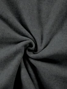 PAVTROS 男士简约印花长袖休闲连帽衫 - 深灰色 - 查看 7