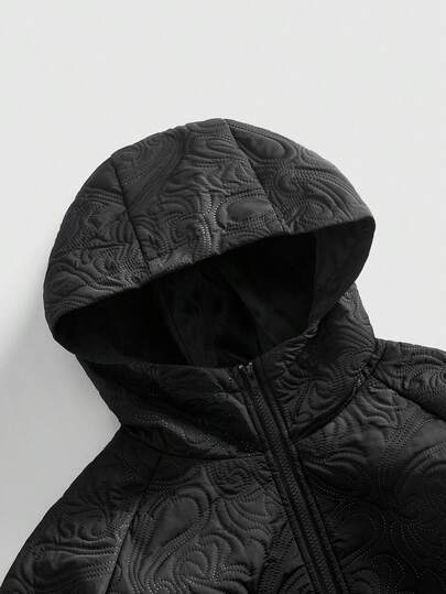 Street Life Veste à capuche décontractée texturée en forme de cœur pour hommes, automne/hiver