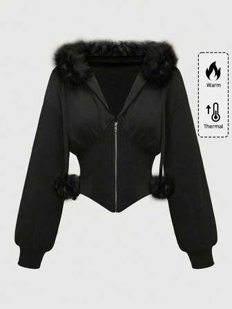 Grunge Punk بلوزة هودي مطبوعة بنمر عتيقة من طراز Y2K للنساء