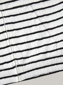 Joliand Joliand 1 件青少年男孩优雅校园风格休闲都市可爱小狗标志海军蓝和白色条纹连帽夹克，适合外出、聚会、返校、夏季和秋季 - 彩色 - 查看 7