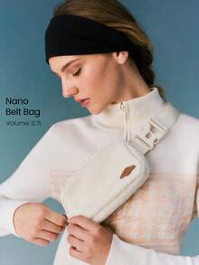 GLOWMODE 0.7L 滑雪系列 Tiny Freeze 柔软夏尔巴口袋可调节纳米腰包户外滑雪单板滑雪度假秋冬日常运动服 - 白色 - 查看 1