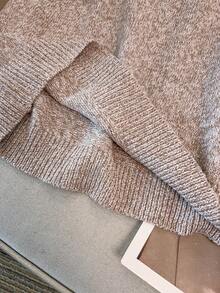 Regalyn Chaleco de punto minimalista de moda de invierno para mujer de talla grande