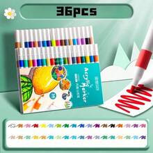 Bộ 80/60/48/36/24/12 bút dạ acrylic, vẽ không thấm giấy, bộ sưu tập nghệ thuật, bút vẽ graffiti, bộ bút vẽ màu nước nhiều màu sắc, bút màu chống thấm nước dung lượng cao, món quà tinh tế cho học sinh, món quà hoàn hảo, bút dạ, đồ dùng học tập, đồ dùng học tập - Nhiều màu - Xem 10