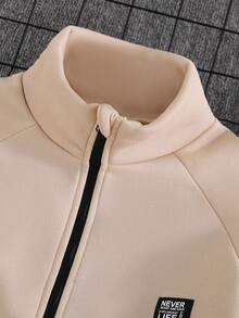 Vacaura 2pcs/Set Teenage Boys Casual Contrast Color Patchwork Hoodie And Drawstring Pants Outfit, Suitable For Autumn/Winter Daily, Commuting, School, Sports Wear