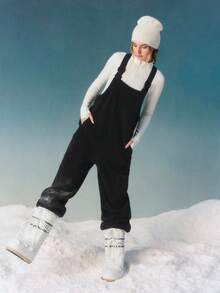 GLOWMODE 滑雪系列 Frosty Flex 保暖舒适仿羊毛刺绣徽标滑雪帽户外度假秋冬雪地日常运动服 - 米白色 - 查看 6