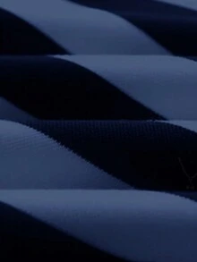 EMERY ROSE 新品畅销常规版型女式加大码条纹圆领运动衫 - 藍色 - 查看 4