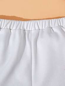 CoComelon X SHEIN 2pcs/Set Baby Girl Cute Cartoon Boy & Girl Graphic Colorblock Round Neck Long Sleeve Sweatshirt & Sweatpants Knit Sports Outdoor Casual Outfit