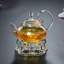 1pc 14cm Diameter Crystal Glass Tea Warmer Base Back To School
