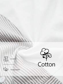 Aalyst Women's Casual Striped Splicing Short Sleeve T-Shirt, Summer